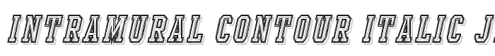 Intramural Contour Italic JL font